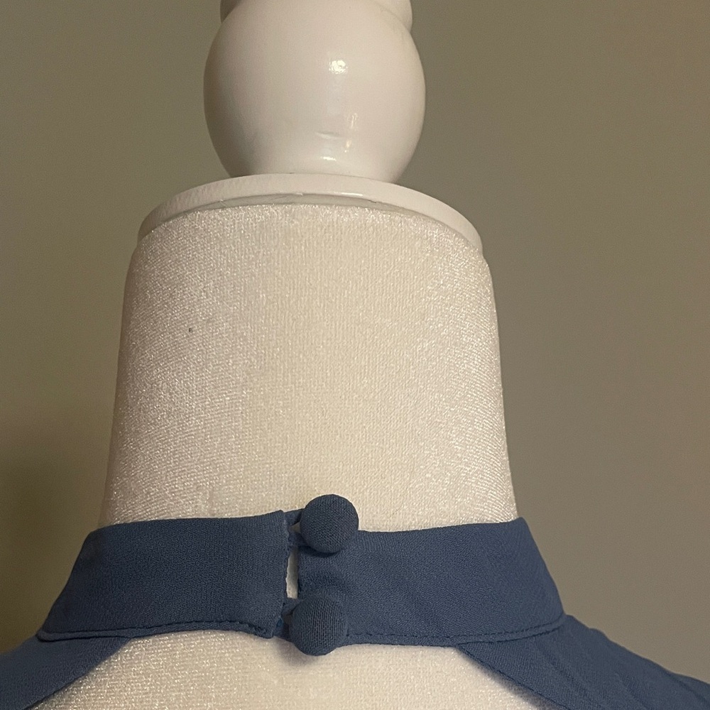 Reformation Slate Blue Midi Dress- new with tags never worn - Picture 5 of 9